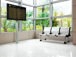 Vogels Base de Suelo Doble Negro PFF 7070 para Pantallas de hasta 160 kg