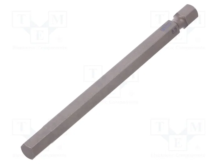 WIHA Punta de destornillador hexagonal HEX 6mm 1/4 inch 90mm WIHA Punta de destornillador hexagonal HEX 6mm 1/4 inch 90mm
