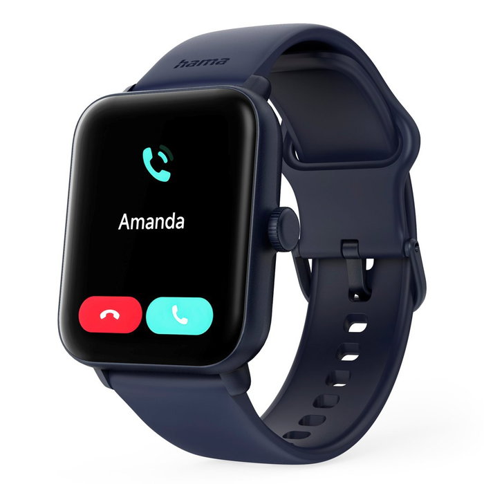 Hama 6010 Smartwatch GPS azul para hombre y mujer – pulsera actividad monitoreo frecuencia cardíaca