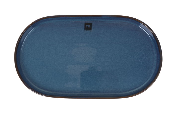 La Mediterranea Bandeja Oval Chester Blue 36x20.5cm (Pack de 6)