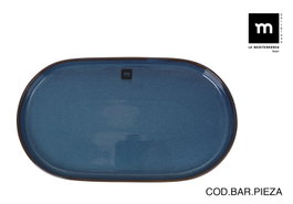 La Mediterranea Bandeja Oval Chester Blue 36x20.5cm (Pack de 6)