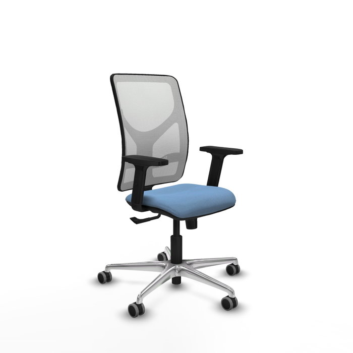 PIQUERAS Y CRESPO Silla de oficina Motilla con mecanismo Sincro, Azul cielo y Blanco PIQUERAS Y CRESPO Silla de oficina Motilla con mecanismo Sincro, Azul cielo y Blanco
