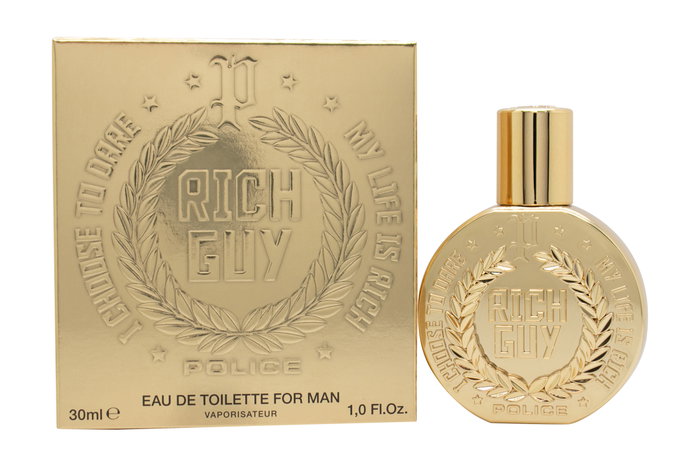Police Rich Guy Perfume EDT para Hombre 30 ml - Fragancia con Jengibre, Flor de Azahar y Notas Amaderadas Police Rich Guy Perfume EDT para Hombre 30 ml - Fragancia con Jengibre, Flor de Azahar y Notas Amaderadas