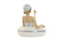 DKD Home Decor Figura de Resina Bañista Flotante Surtida