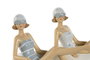 DKD Home Decor Figura de Resina Bañista Flotante Surtida