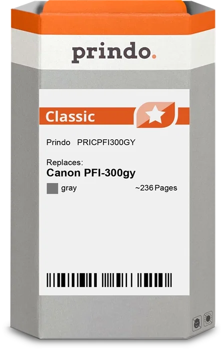 Prindo Cartucho de tinta Gris PRICPFI300GY Classic Prindo Cartucho de tinta Gris PRICPFI300GY Classic