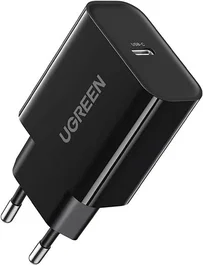 Ugreen Cargador de Pared USB-C 20W PD 10191 Negro