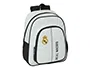 Safta Mochila Escolar Infantil Adaptable con Carro Real Madrid 1ª Equipación Temporada 2024-2025, Medidas 340x280x100 mm