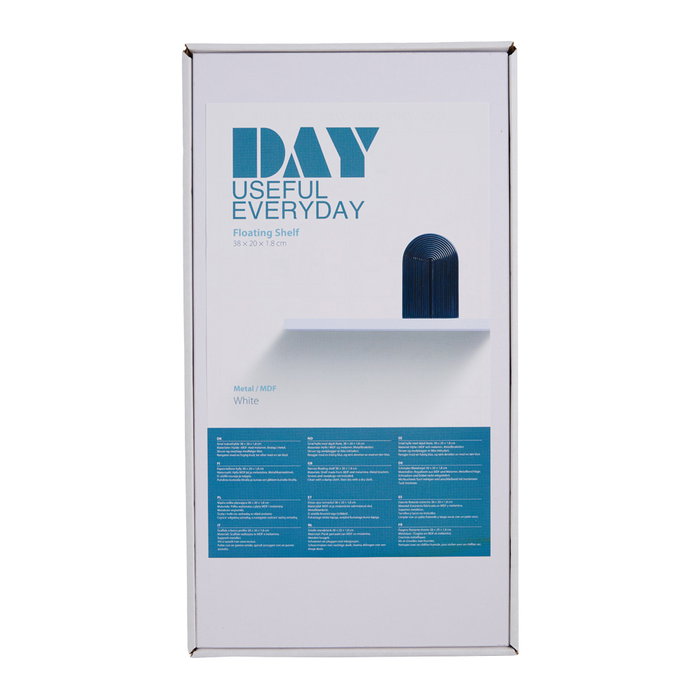 Day Estante Flotante 38x20x1,8 cm MDF y Melamina Day Estante Flotante 38x20x1,8 cm MDF y Melamina