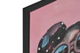 DKD Home Decor Cuadro Lienzo Chica Gafas Rosa 50x70 cm (Pack de 2)