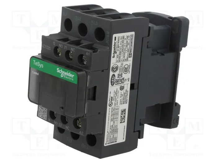SCHNEIDER ELECTRIC Contactor TeSys D LC1D25FE7 25A 115VAC SCHNEIDER ELECTRIC Contactor TeSys D LC1D25FE7 25A 115VAC