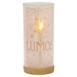 WIDDOP & CO Lampara Tubular LED Lumos Harry Potter, 20 cm, Madera, Pilas, Interruptor Manual