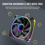 Antec Orbit 120 ARGB Kit de 3 Ventiladores de 120 mm Negro