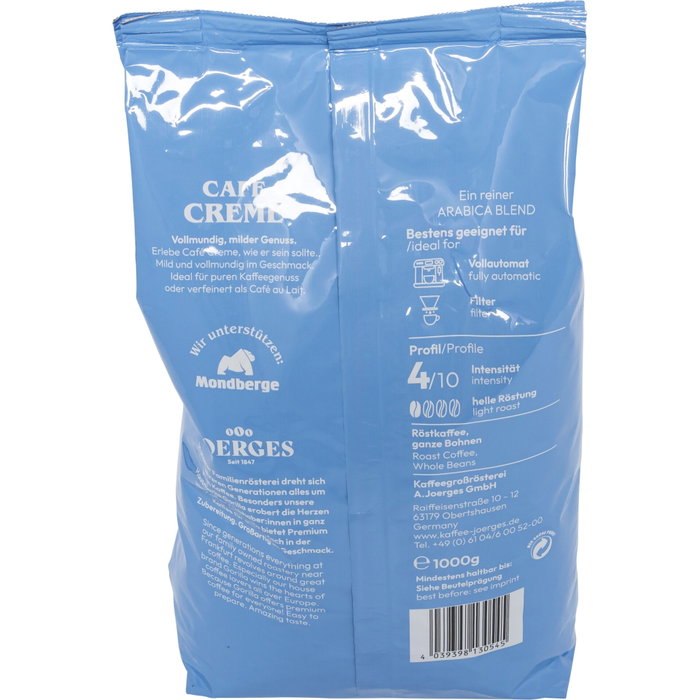 Joerges Gorilla Café Creme blue Granos de Café 1 kg