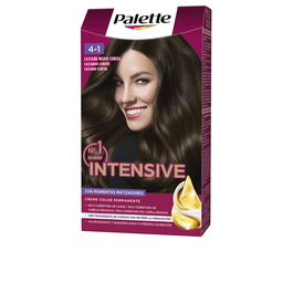 Schwarzkopf Palette Intensive Tinte #4.1 Castaño Medio Ceniza - Coloración Permanente con Aceites, Cobertura de Canas, 1 unidad