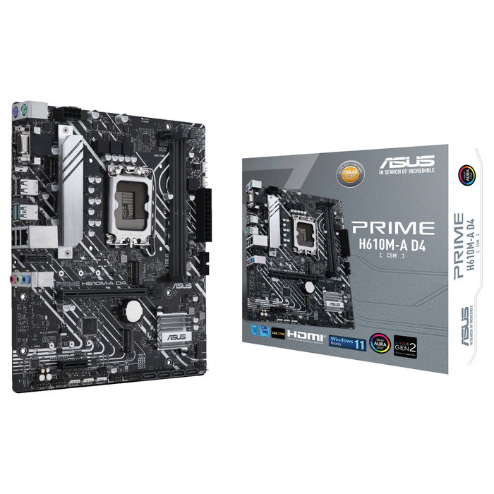 ASUS Prime H610M-A D4-CSM DDR4 Micro ATX