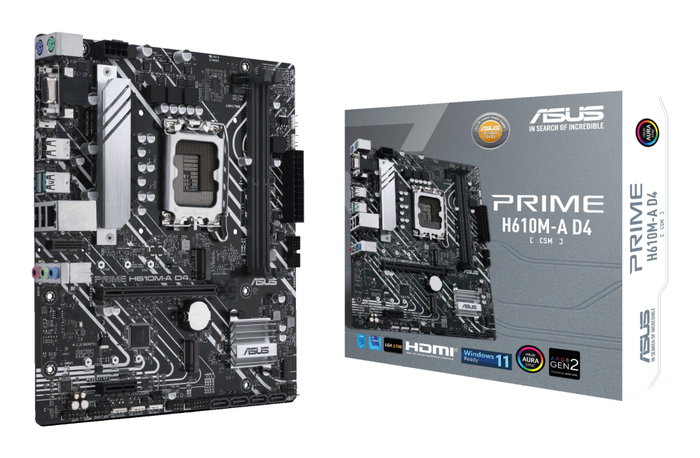 ASUS Prime H610M-A D4-CSM DDR4 Micro ATX
