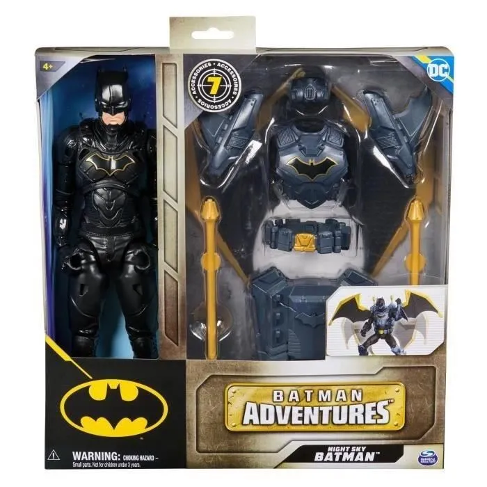 Spin Master SPI681147026223 Figura Batman Adventures 30 cm con Accesorios Aéreos
