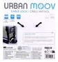 Tnb cadena urban moov - spiral code lock - black