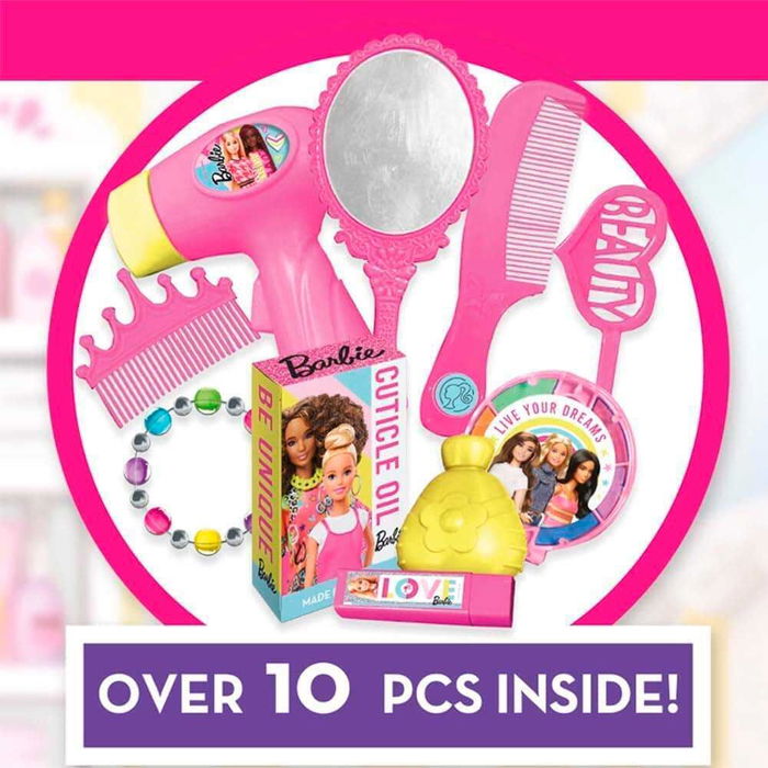 Mattel Maletin Peluqueria y Estetica Barbie para Niñas con Accesorios, Edad +3 Años