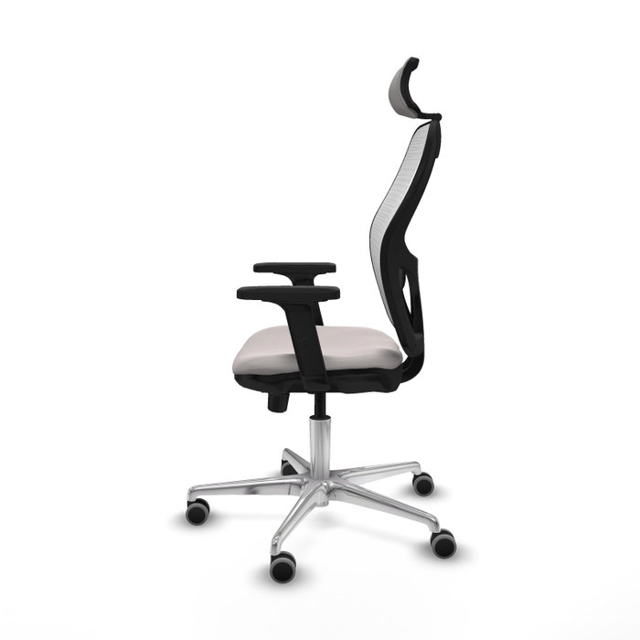 PIQUERAS Y CRESPO Silla de oficina Jorquera Blanca con Mecanismo Sincro/Traslack