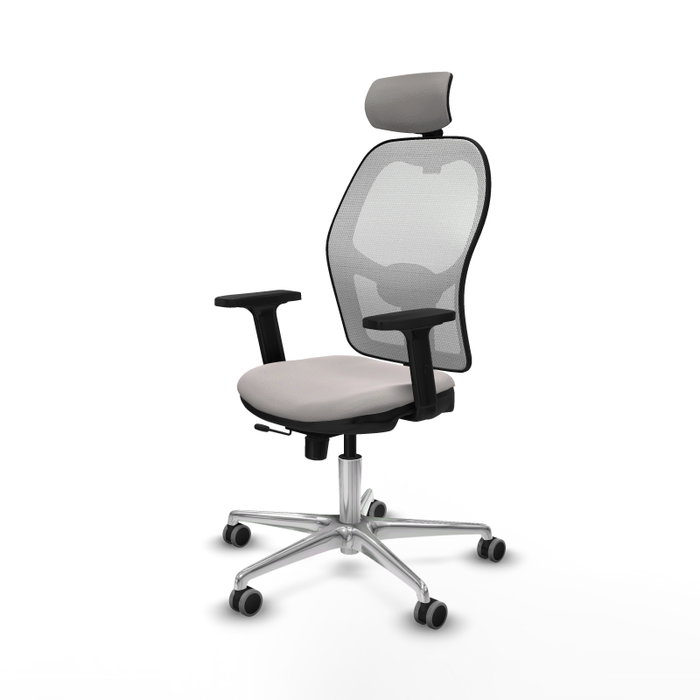PIQUERAS Y CRESPO Silla de oficina Jorquera Blanca con Mecanismo Sincro/Traslack
