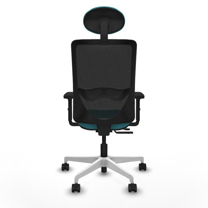 PIQUERAS Y CRESPO Silla de oficina Zulema Turquesa y Negro