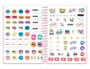 Liderpapel Agenda Escolar 2026-2027 Military Teens Bilingüe Día Página A6+ Rosa con Espiral y Pegatinas, Tapa Cartón Forrado, Papel FSC 80g, Gomilla