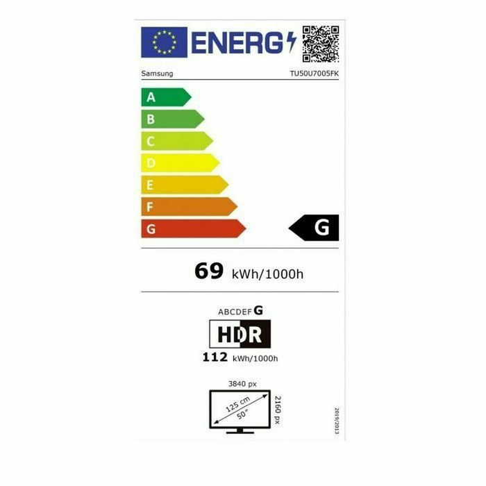 Smart TV Samsung TU50U7005FKXXC