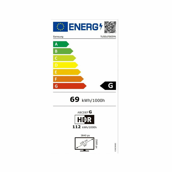 Smart TV Samsung TU50U7005FKXXC