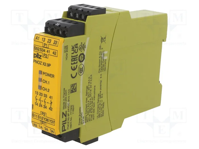 PILZ PNOZ X2.9P Relé de Seguridad 24VDC PILZ PNOZ X2.9P Relé de Seguridad 24VDC