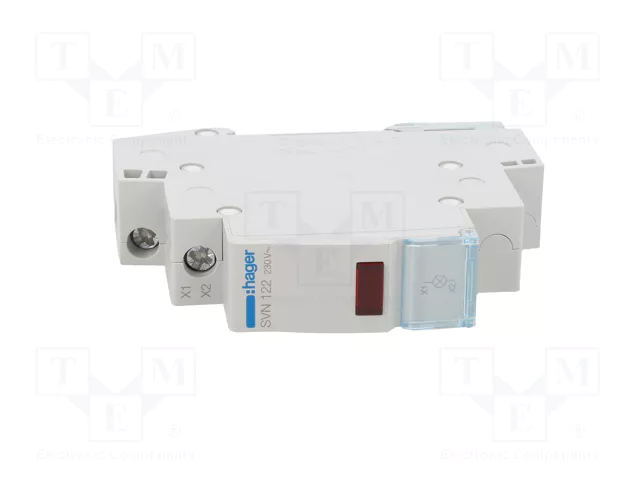 Hager SVN122 Indicador Luminoso LED Rojo 230VAC 1PLE Hager SVN122 Indicador Luminoso LED Rojo 230VAC 1PLE
