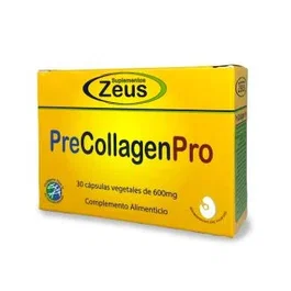 Zeus Precollagen Pro 30 Cápsulas | Colágeno UC-II, Membrana Huevo, Ácido Hialurónico, Vitamina C, D3 para Articulaciones y Piel