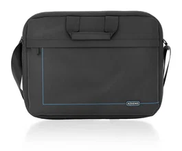 Aisens Maletín para Portátil de 15,6" Negro con Correa Ajustable y Bolsillo Frontal