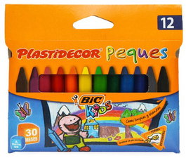 Plastidecor Ceras Peques Triangular Estuche 12 Ud Colores Surtidos