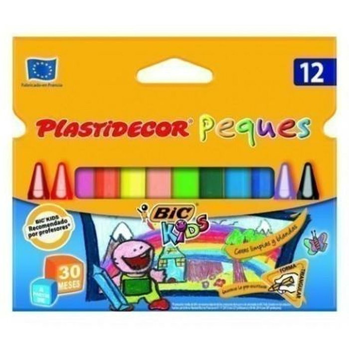 Plastidecor Ceras Plásticas Peques Colores Surtidos 12 Unidades