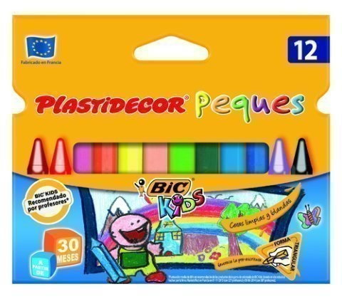 Plastidecor Ceras Plásticas Peques Colores Surtidos 12 Unidades