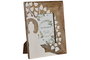 DKD Home Decor Marco Foto Oriental 10x15 cm Marron y Blanco (2 Unidades) Colección Buda Hoja Mango Cristal 20x2x25 cm