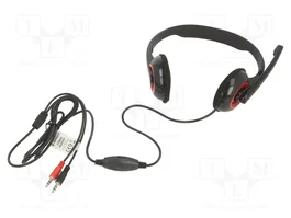 Gembird Auricular con micrófono para videollamada con control de volumen - 2 jack (mic y audio)​