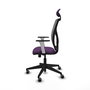 PIQUERAS Y CRESPO Silla de oficina Motilla con mecanismo Sincro, Morado y Gris