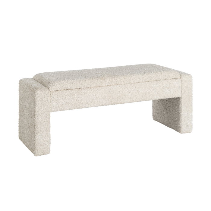 Banco Baúl Crema Dm-Tejido 117 X 43 X 45 cm