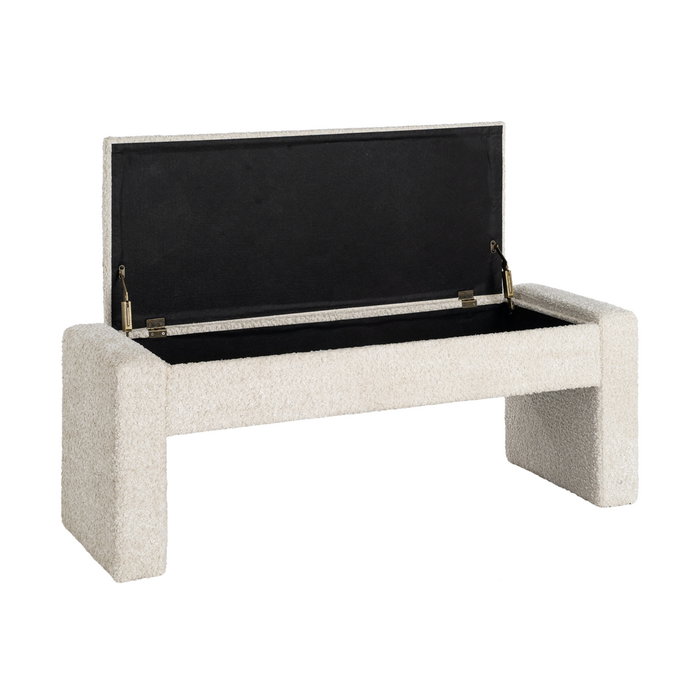 Banco Baúl Crema Dm-Tejido 117 X 43 X 45 cm