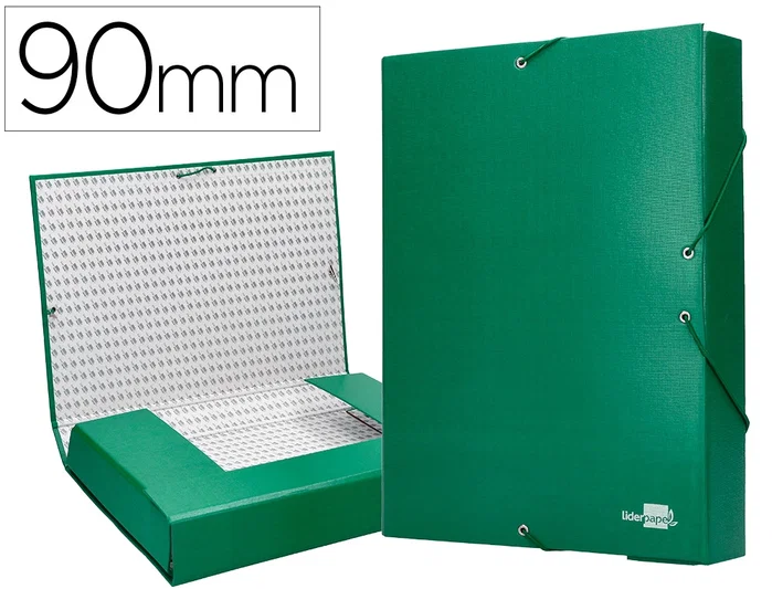 Liderpapel Carpeta proyectos folio lomo 90mm verde Liderpapel Carpeta proyectos folio lomo 90mm verde