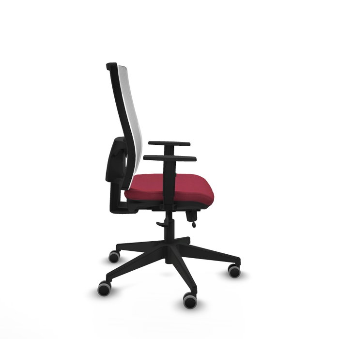 PIQUERAS Y CRESPO Silla de oficina Horna Granate/Blanco Mecanismo Sincro/Traslack 1D PIQUERAS Y CRESPO Silla de oficina Horna Granate/Blanco Mecanismo Sincro/Traslack 1D