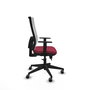 PIQUERAS Y CRESPO Silla de oficina Horna Granate/Blanco Mecanismo Sincro/Traslack 1D