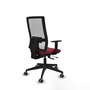 PIQUERAS Y CRESPO Silla de oficina Horna Granate/Blanco Mecanismo Sincro/Traslack 1D