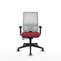 PIQUERAS Y CRESPO Silla de oficina Horna Granate/Blanco Mecanismo Sincro/Traslack 1D