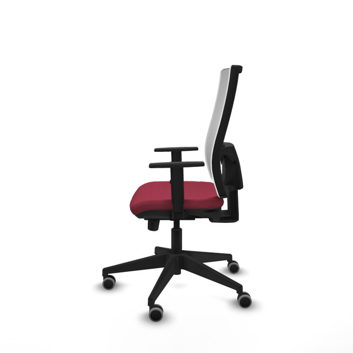 PIQUERAS Y CRESPO Silla de oficina Horna Granate/Blanco Mecanismo Sincro/Traslack 1D PIQUERAS Y CRESPO Silla de oficina Horna Granate/Blanco Mecanismo Sincro/Traslack 1D