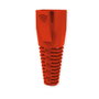 ROLINE 12011111 Protector de doble curvatura para RJ-45, 10 unidades, Rojo