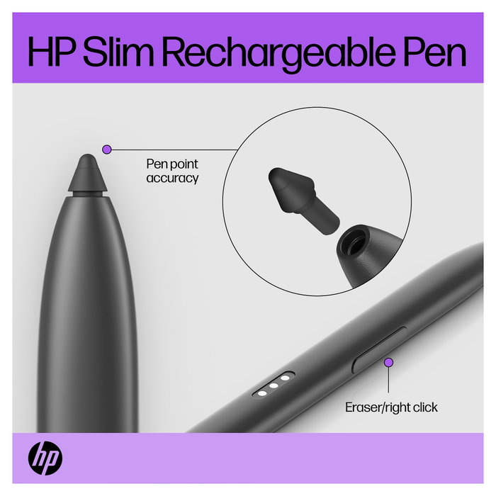 HP Slim Rechargeable Pen Gris